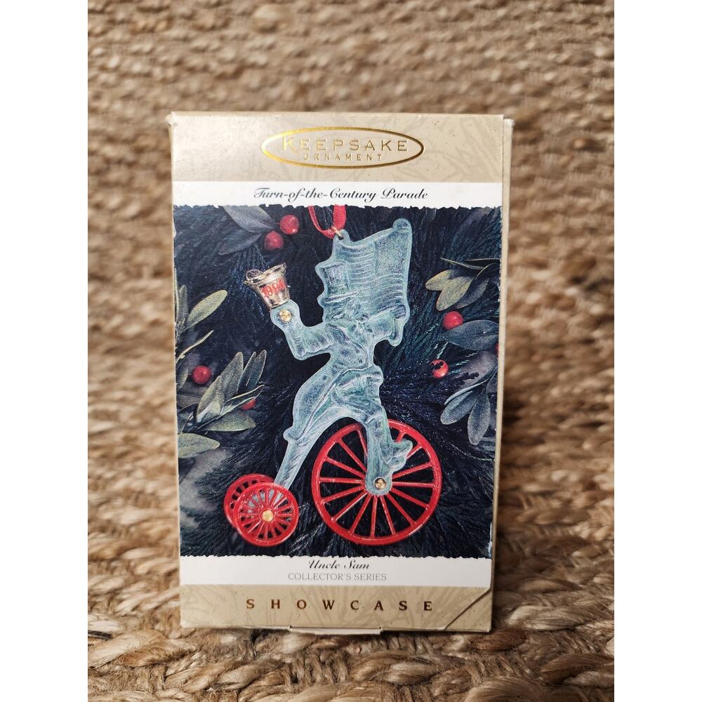 1996 Hallmark Keepsake Turn of the Century Parade UNCLE SAM Christmas Ornament